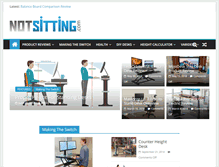 Tablet Screenshot of notsitting.com